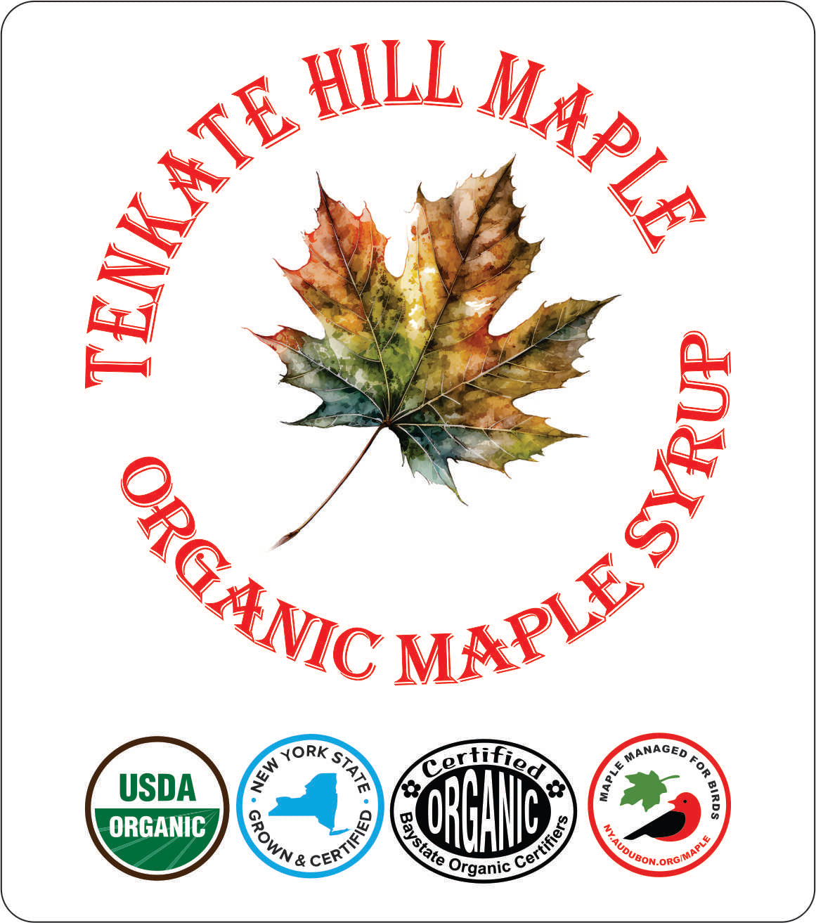 Half Gallon Jar of Organic Maple Syrup Grade A Dark Color