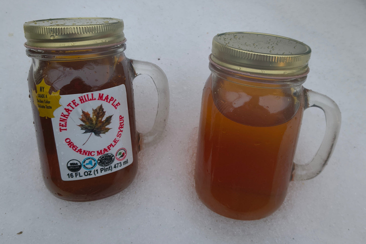 Golden Color Pint Organic Maple Syrup Grade A
